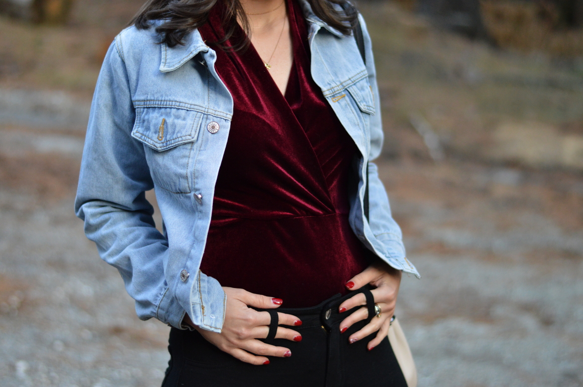 velvet dress outfit with jacket
